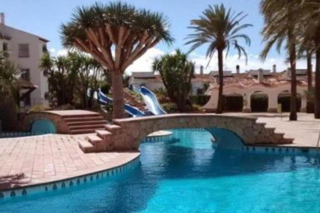 En Denia, Urbanizacion El Palmar Con Piscina, Toboganes Y Chiringuito Apartment ภายนอก รูปภาพ